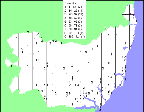 species coverage october to november